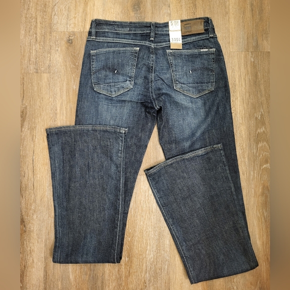 G Star Raw 3301 Bell Jeans Size 28 - Picture 6 of 10